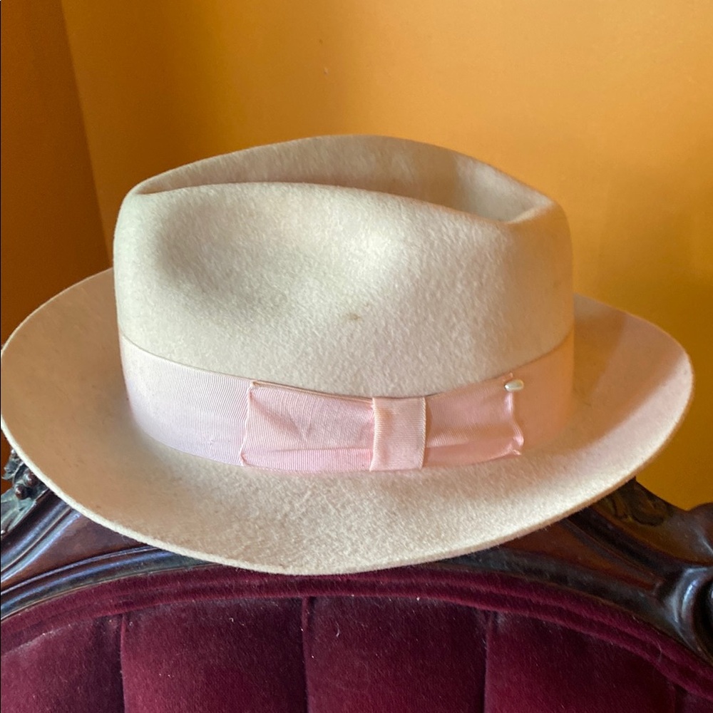 Pale Pink Fedora with Pink Band